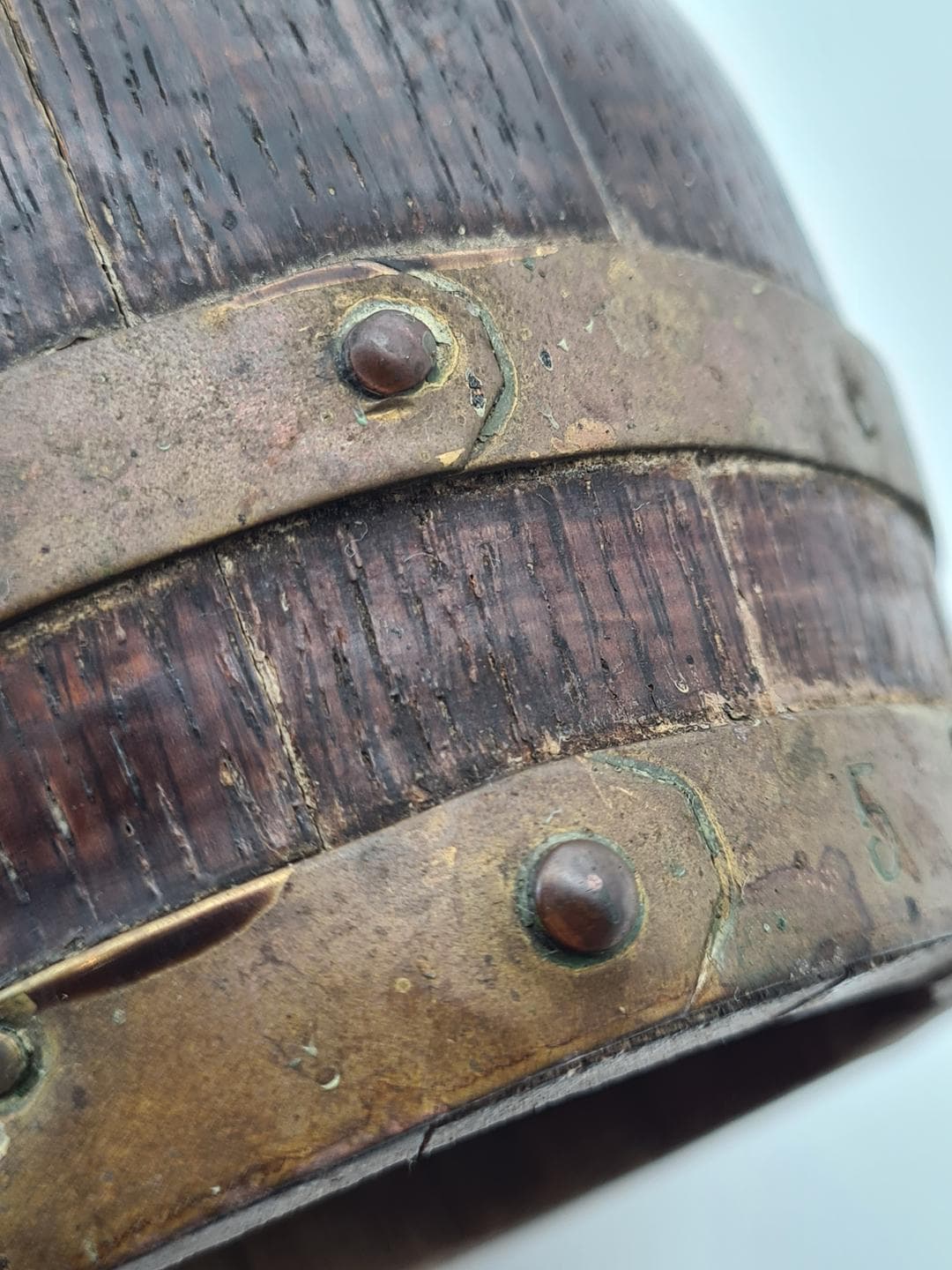 Jug Barrel, brown, wood brass, Central Europe, 19th century - 364353
