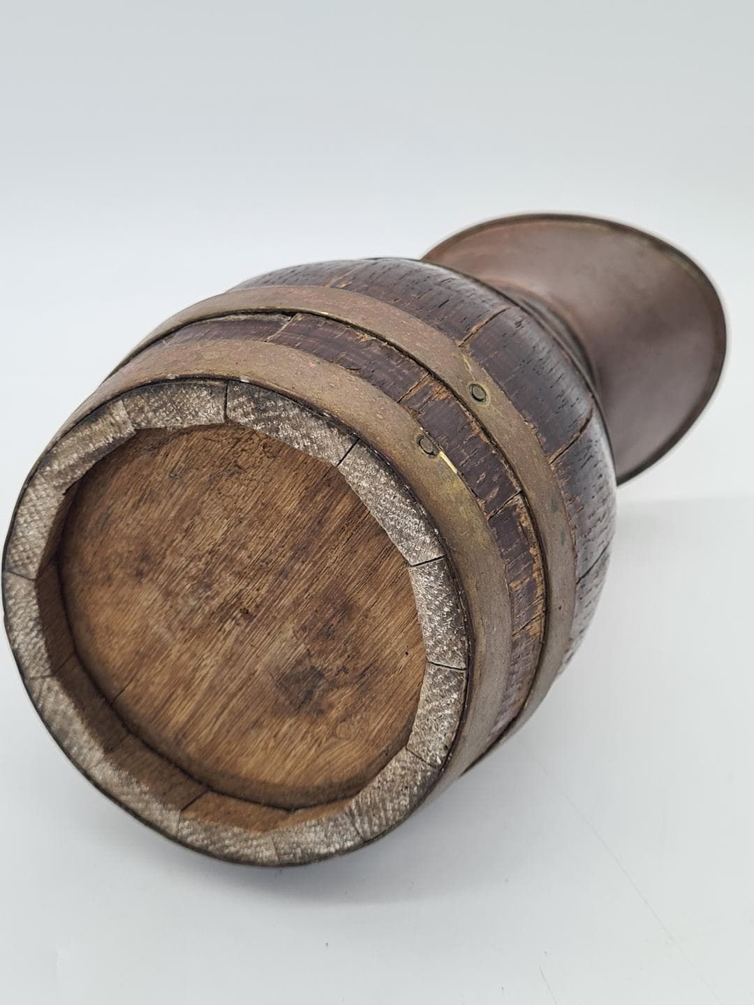 Jug Barrel, brown, wood brass, Central Europe, 19th century - 364351
