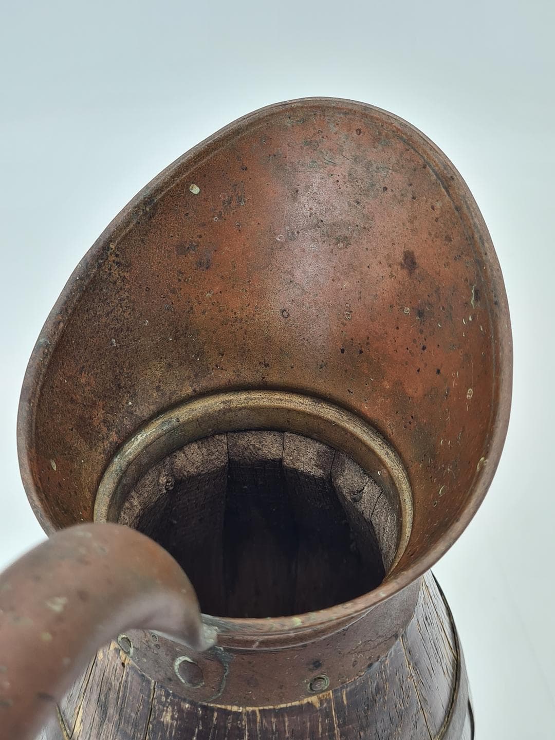 Jug Barrel, brown, wood brass, Central Europe, 19th century - 364355