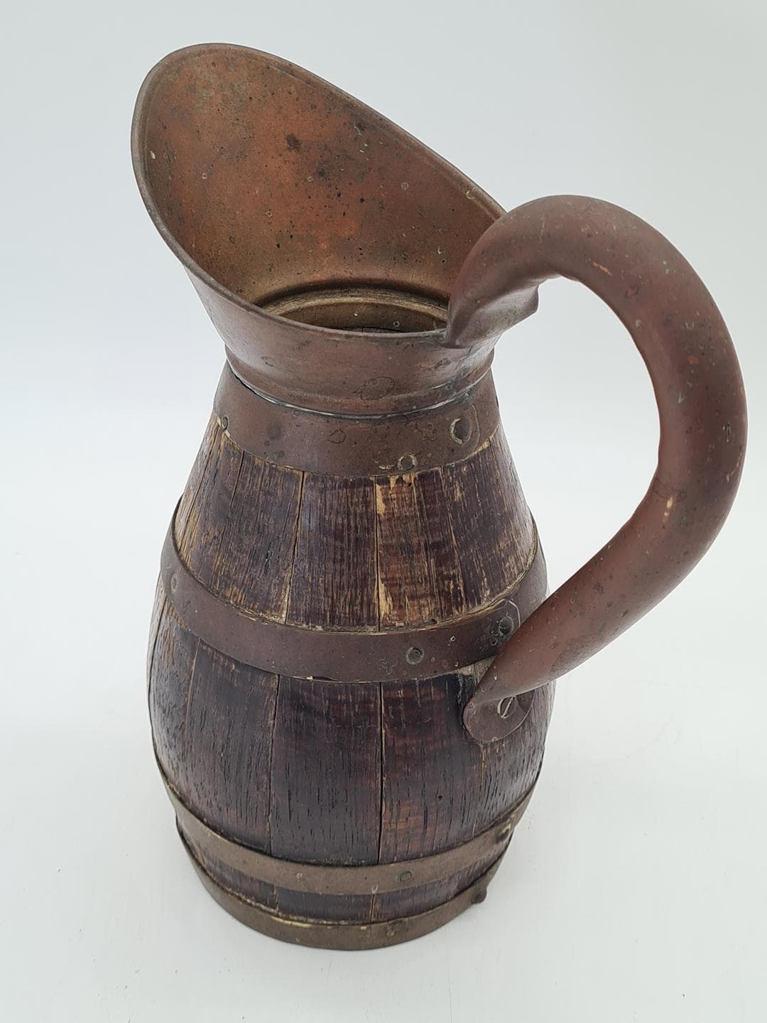 Jug Barrel, brown, wood brass, Central Europe, 19th century - 364352