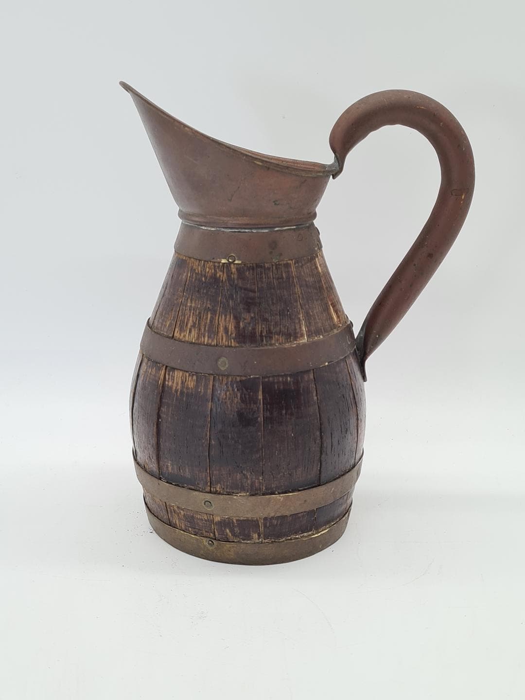 Jug Barrel, brown, wood brass, Central Europe, 19th century - 364350