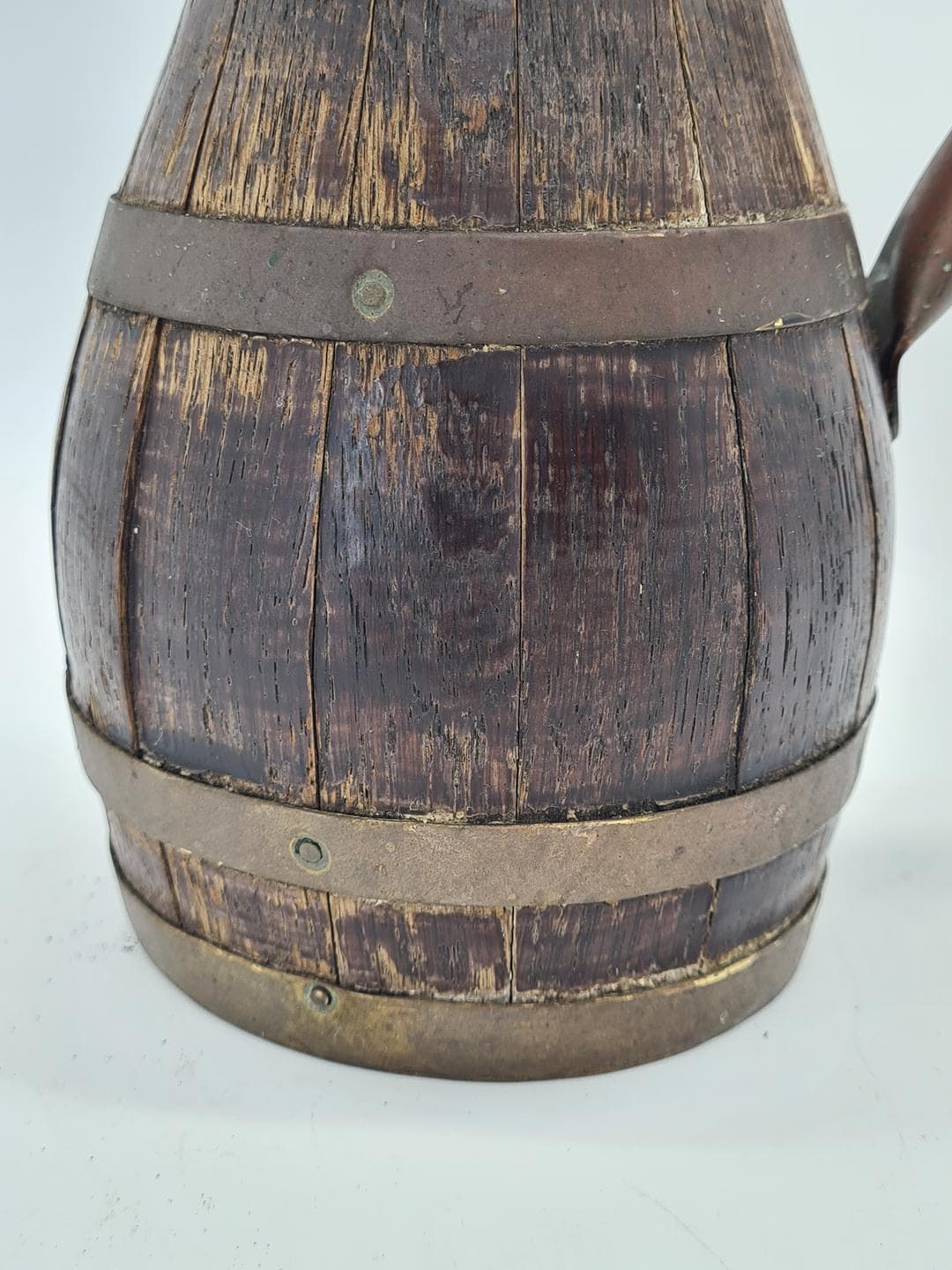 Jug Barrel, brown, wood brass, Central Europe, 19th century - 364356