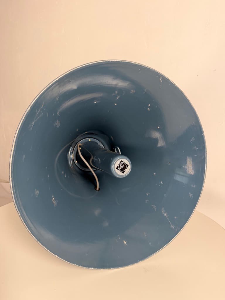 Horn speaker TC-30B, blue black metal, TOA Electric, Japan, 1970s. - 364375