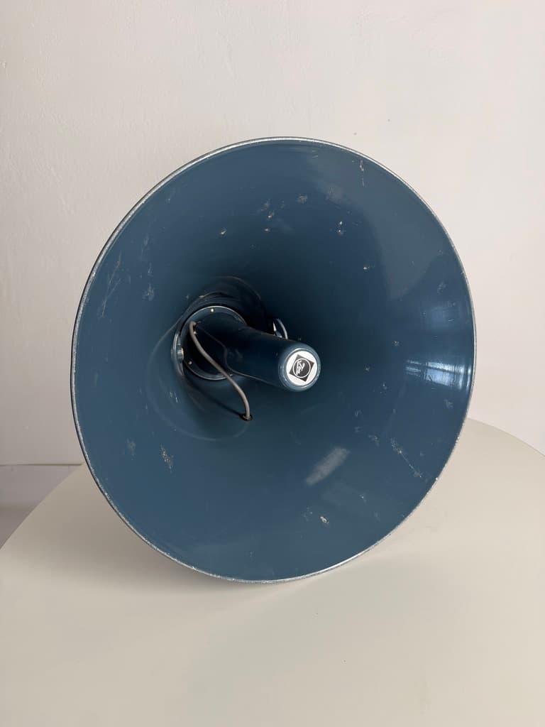 Horn speaker TC-30B, blue black metal, TOA Electric, Japan, 1970s. - 364376