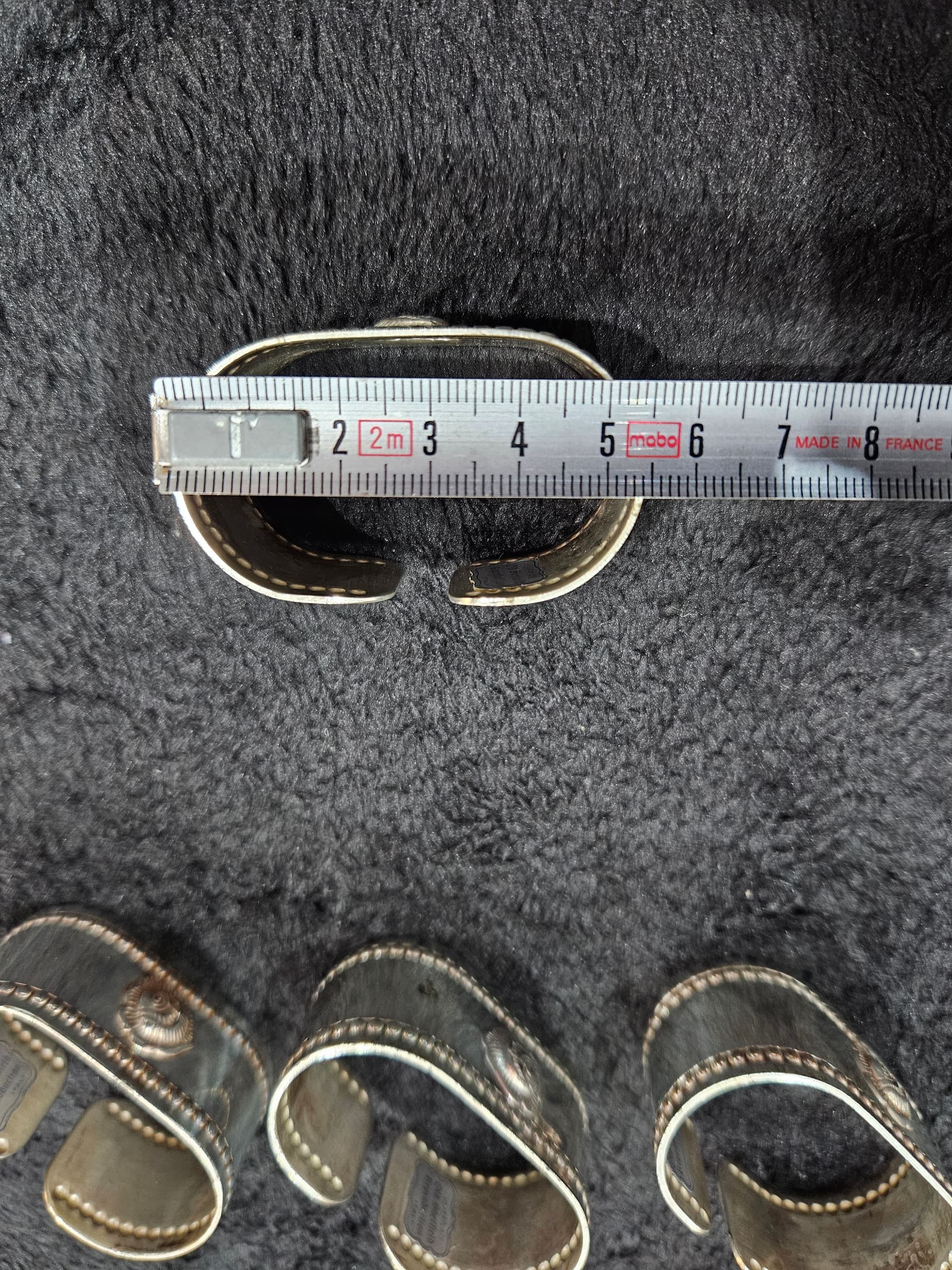 Set of six napkin rings Old Sheffield, silver, silver-plated, Italy, 1970s. - 364784