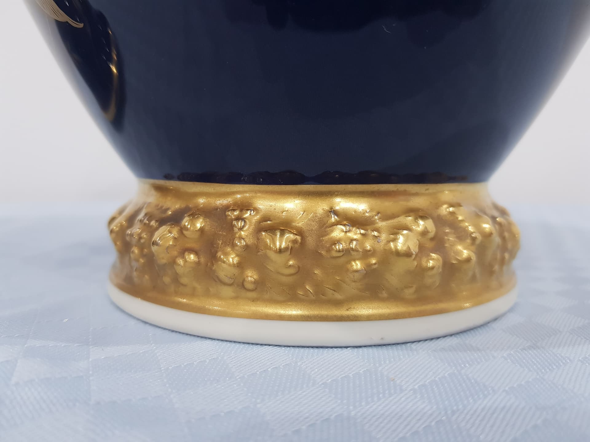 Amphora Maria, cobalt, porcelain, gilt, by P. Rosenthal, Germany, 1940s - 365001