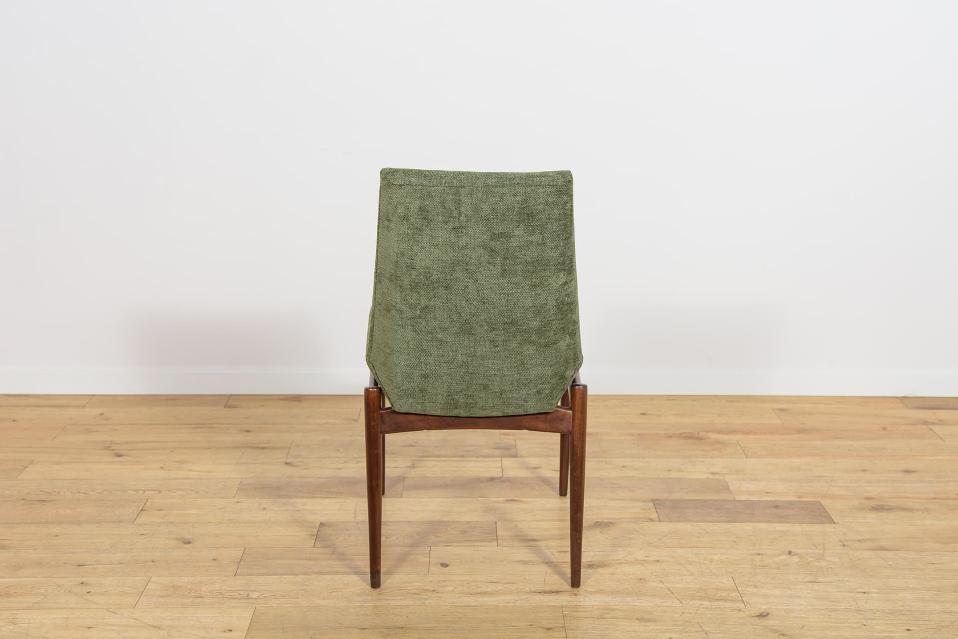 set of six chairs Hamilton, green fabric, brown teak, by R. Heritage, for Archie Shine, United Kingdom, 1960s - 365012