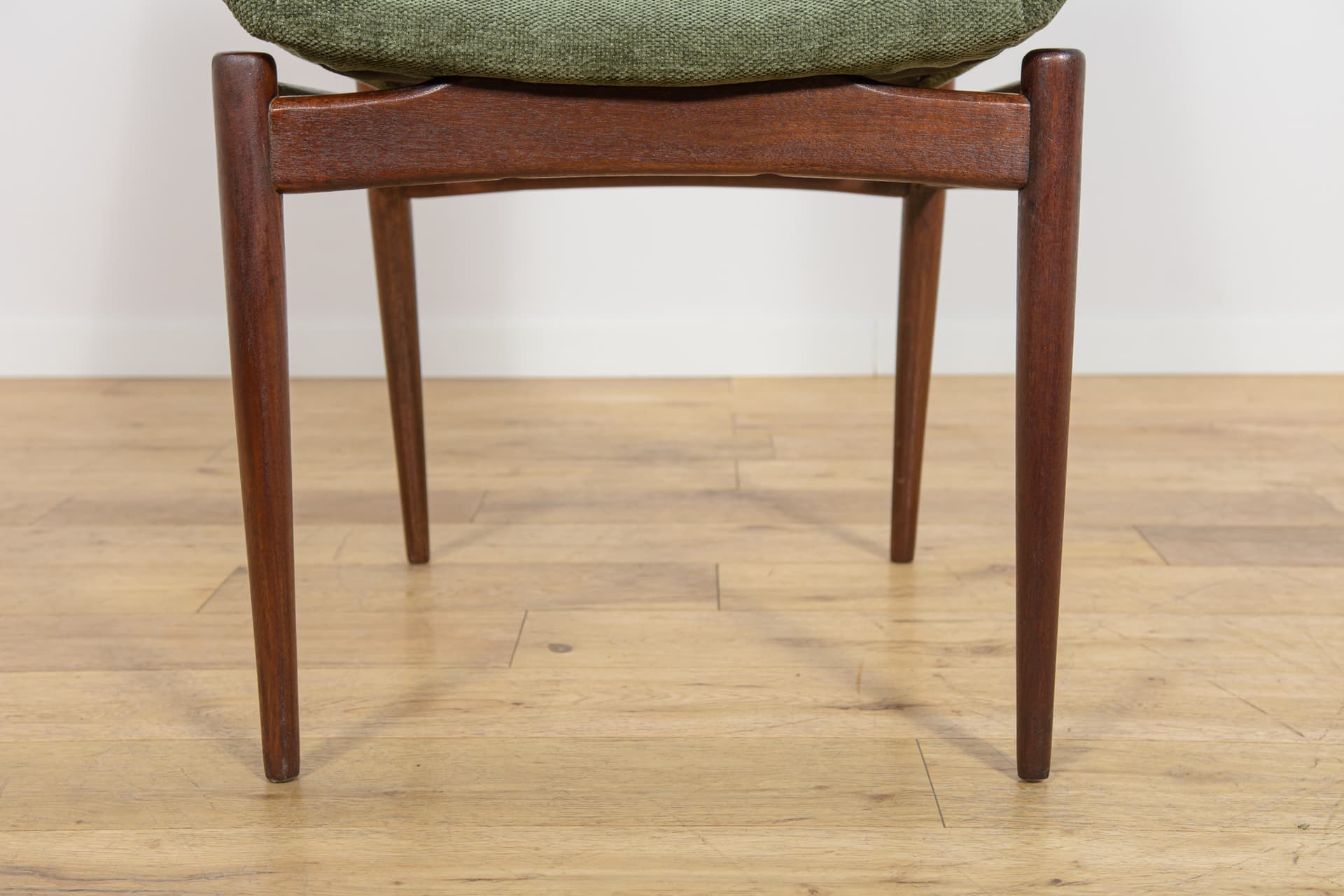 set of six chairs Hamilton, green fabric, brown teak, by R. Heritage, for Archie Shine, United Kingdom, 1960s - 365016
