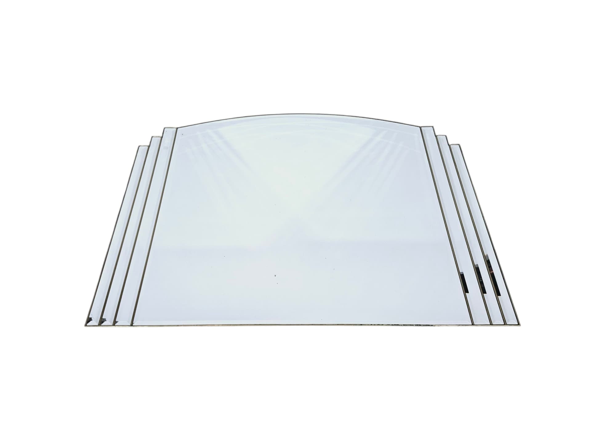 Wall mirror Art Deco, silver glass, Germany, 1980s - 365045