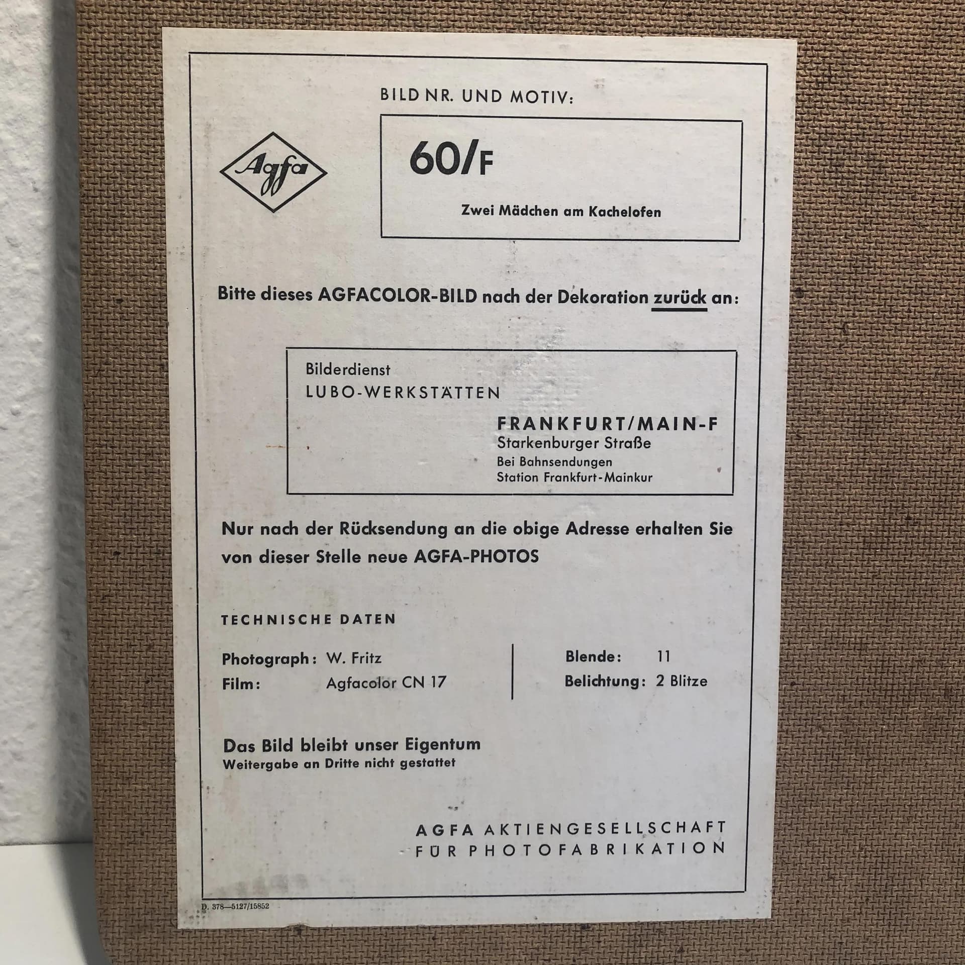 Reklama ścienna Agfacolor, multikolor, drewno, Niemcy, lata 70. - 26771