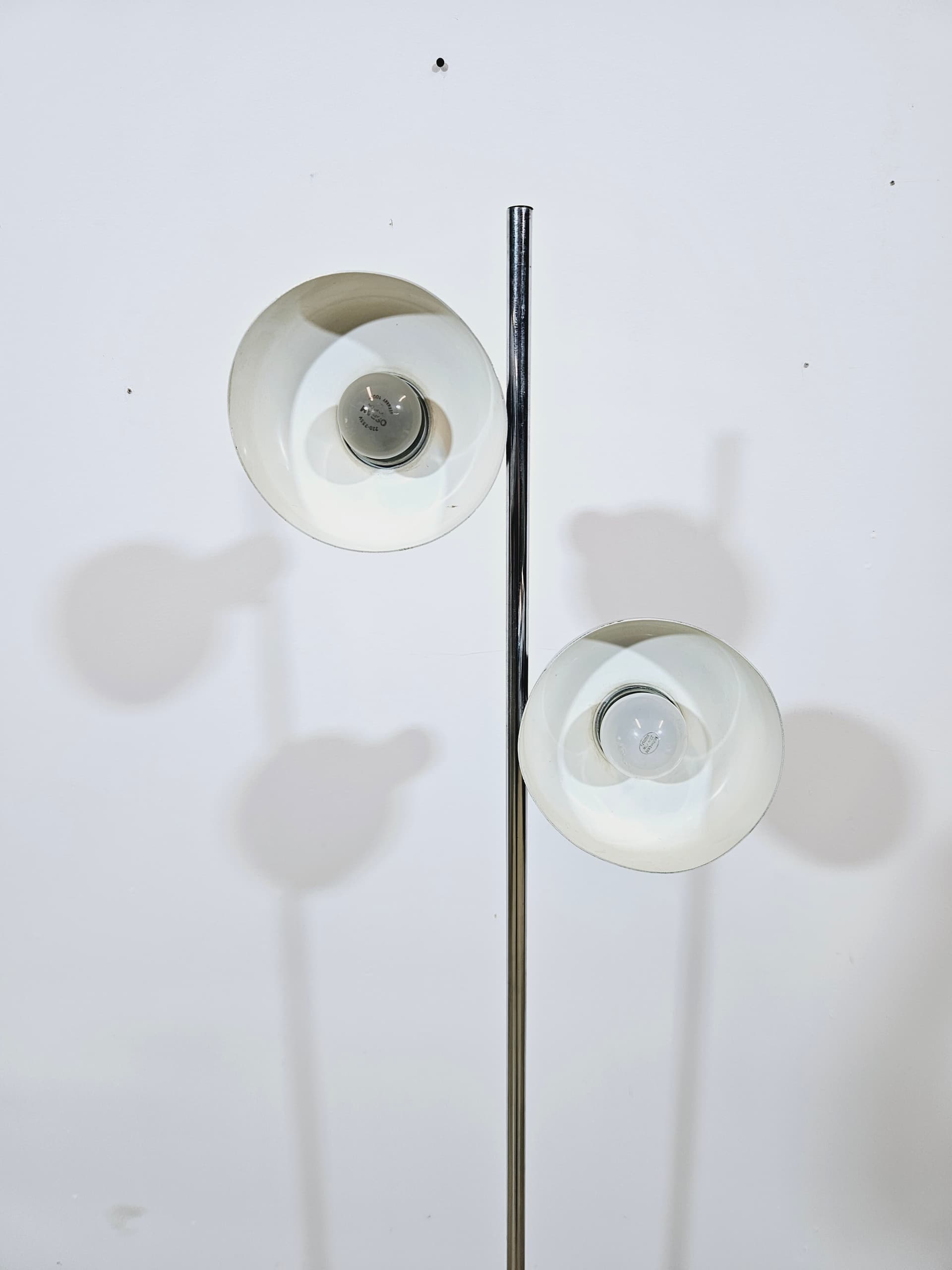Floor lamp DBGM, silver black, chrome steel plastic, Germany, 1970s. - 365126