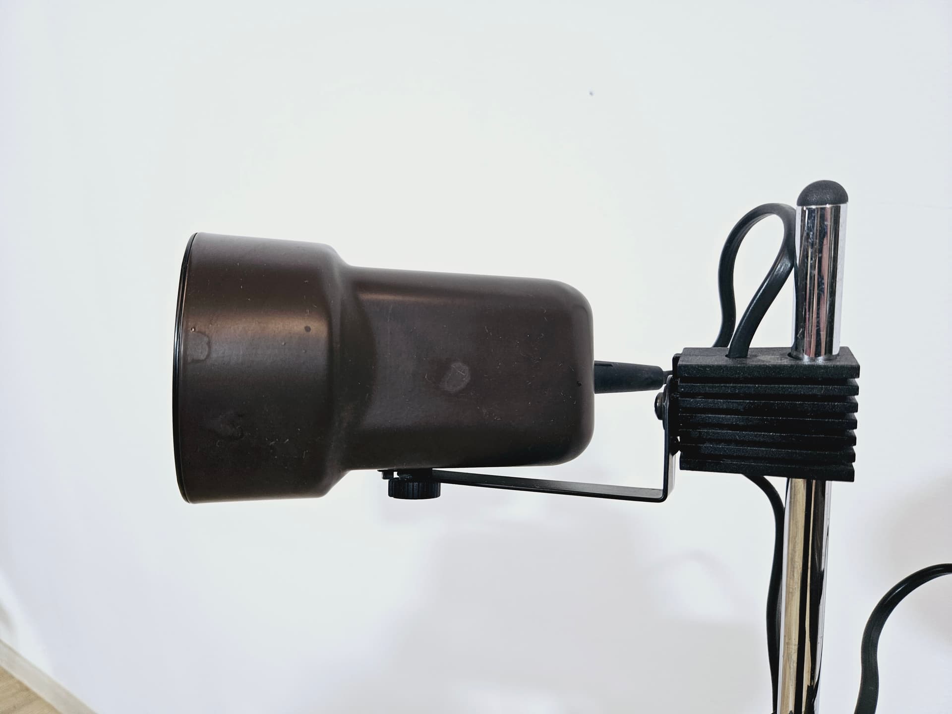 Floor lamp, black metal, Germany, 1960s. - 365141