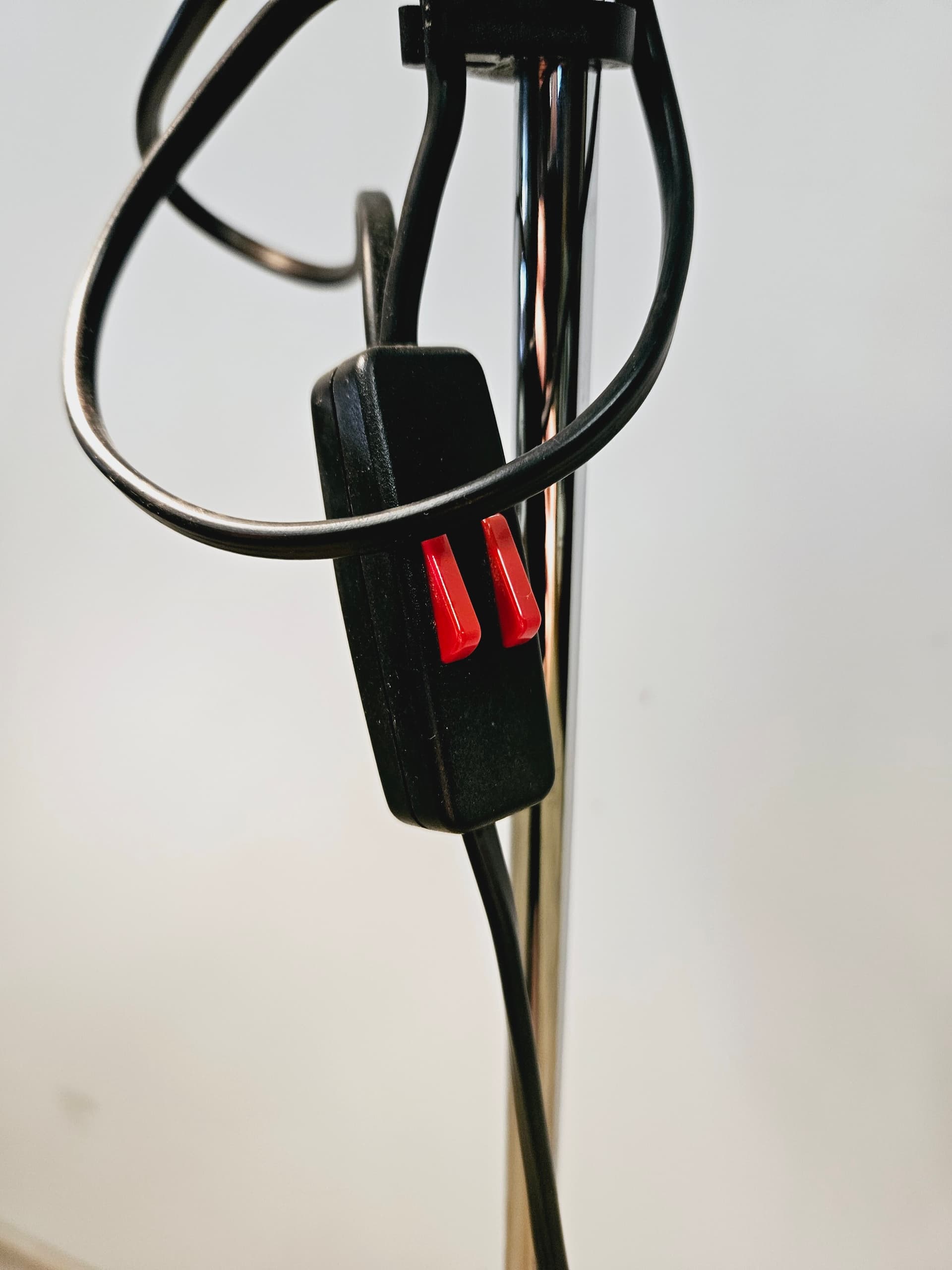 Floor lamp, black metal, Germany, 1960s. - 365147
