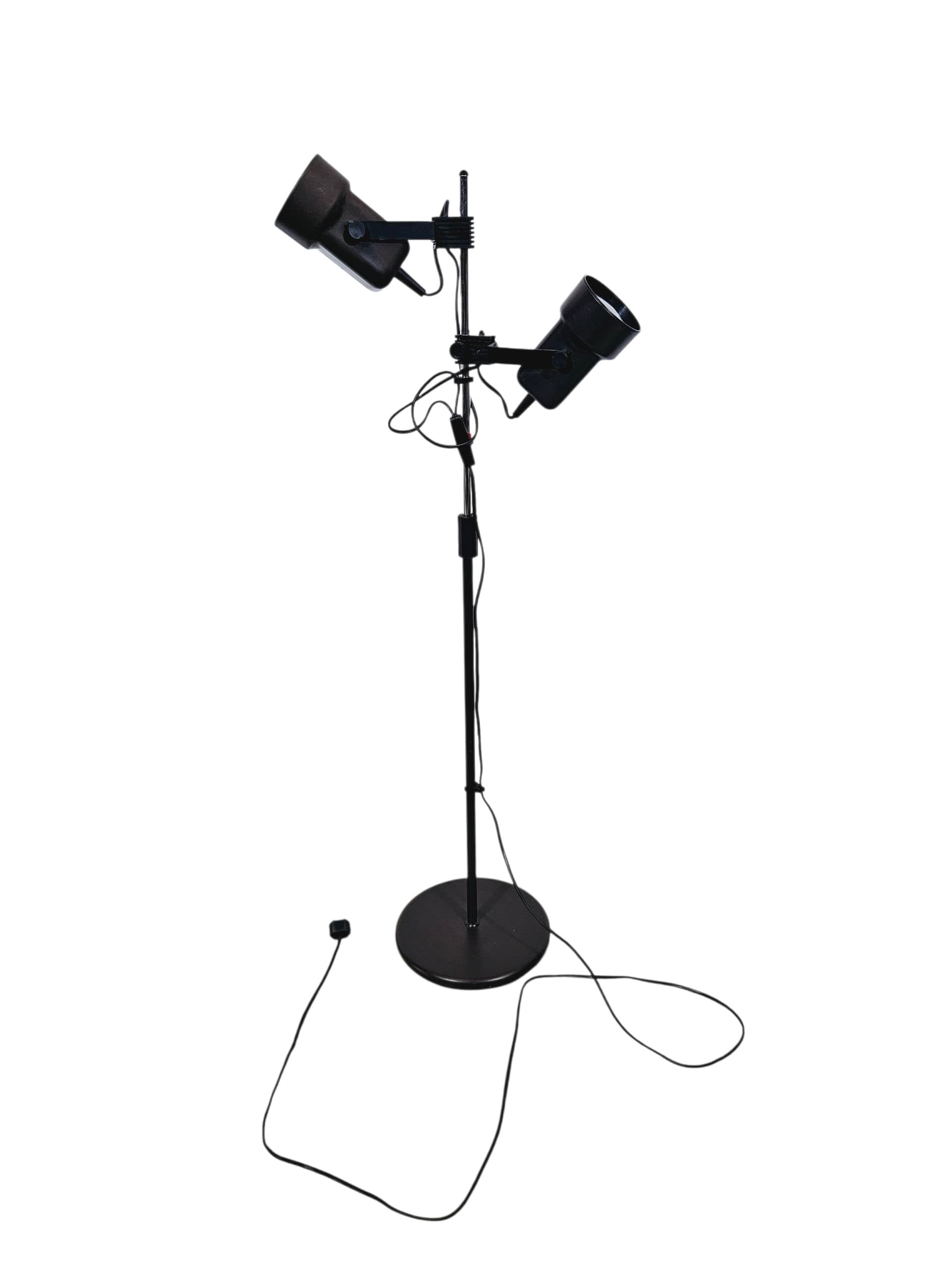 Floor lamp, black metal, Germany, 1960s. - 365137