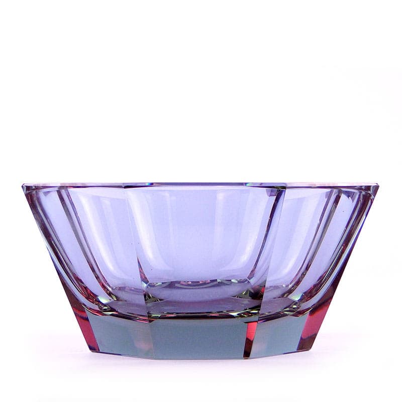 Jardiniere Art Deco, pink violet crystal, by J. Hoffmann, Czechia, 1920s - 365238