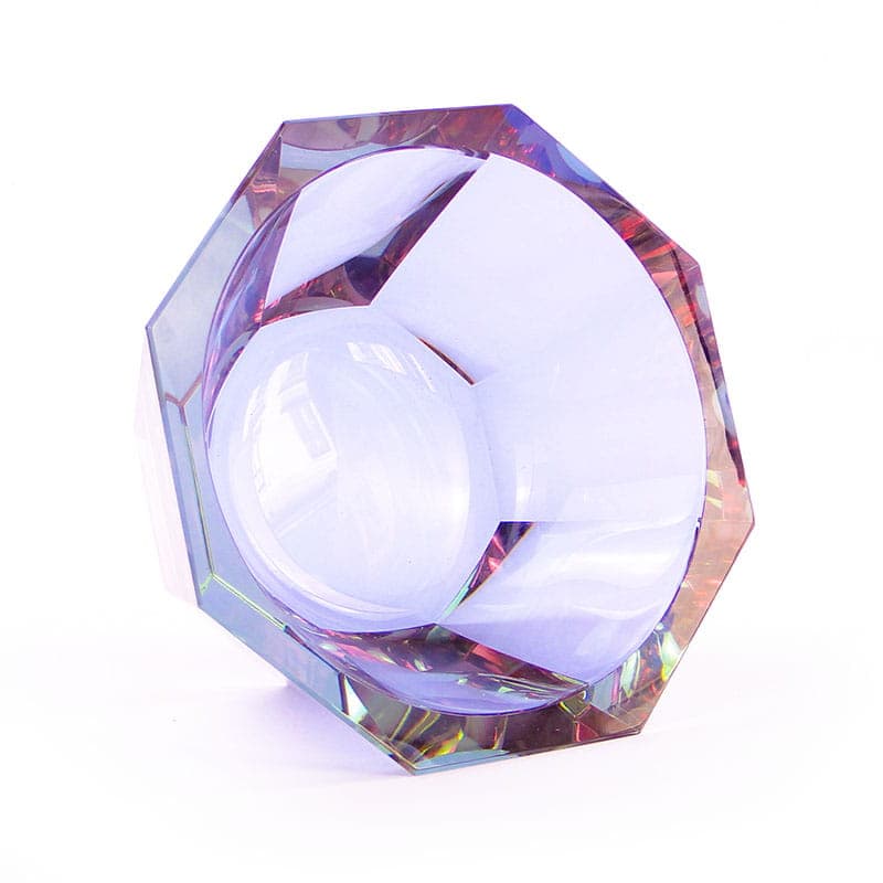Jardiniere Art Deco, pink violet crystal, by J. Hoffmann, Czechia, 1920s - 365241