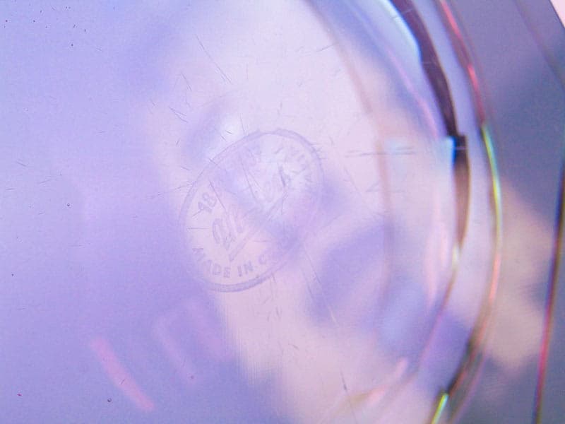 Jardiniere Art Deco, pink violet crystal, by J. Hoffmann, Czechia, 1920s - 365236