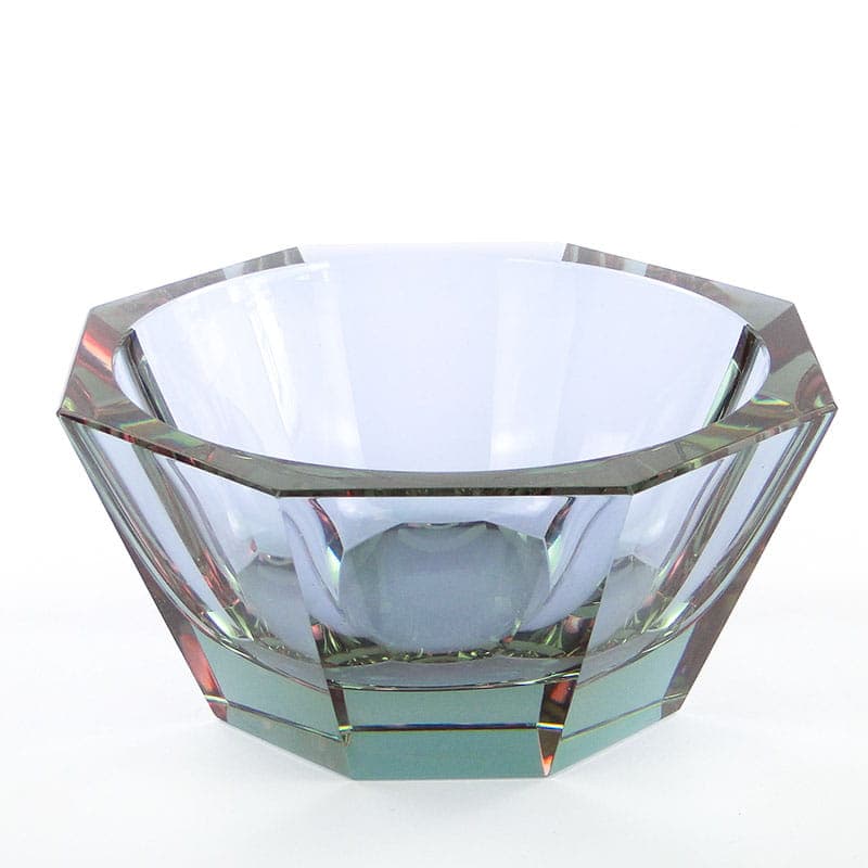 Jardiniere Art Deco, pink violet crystal, by J. Hoffmann, Czechia, 1920s - 365237