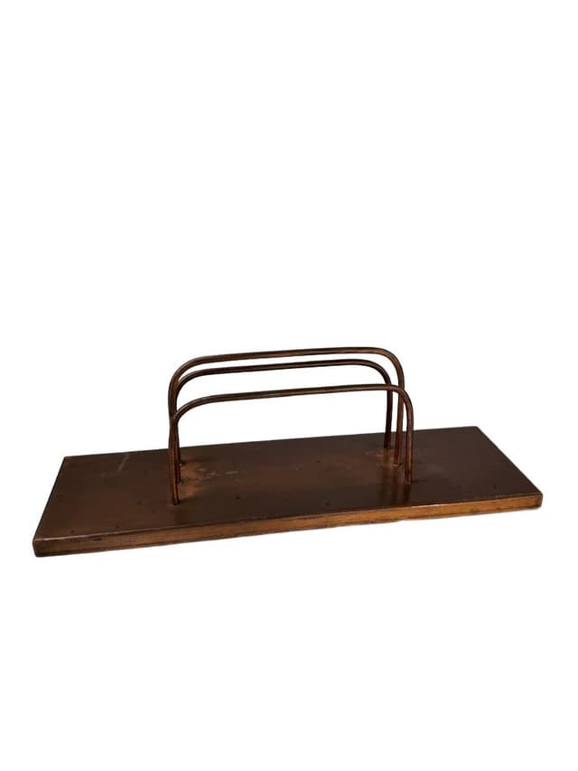 Desk Organizer, brown copper, Denmark, 1960s - DIMENSION