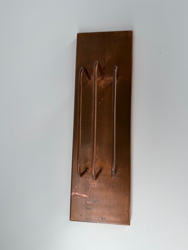 Desk Organizer, brown copper, Denmark, 1960s - 365312
