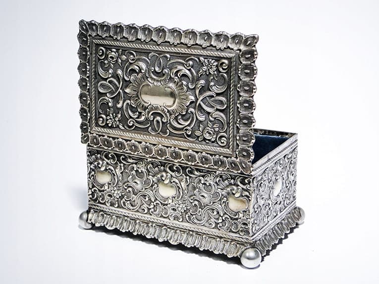 Jewelry Casket Rococo, silver brass, WMF, Germany, 19th century - 365622