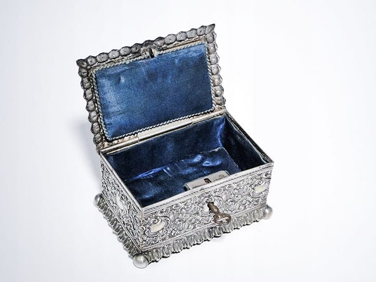 Jewelry Casket Rococo, silver brass, WMF, Germany, 19th century - 365621