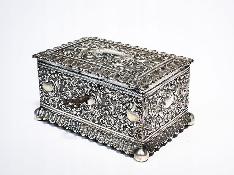 Jewelry Casket Rococo, silver brass, WMF, Germany, 19th century - 365624