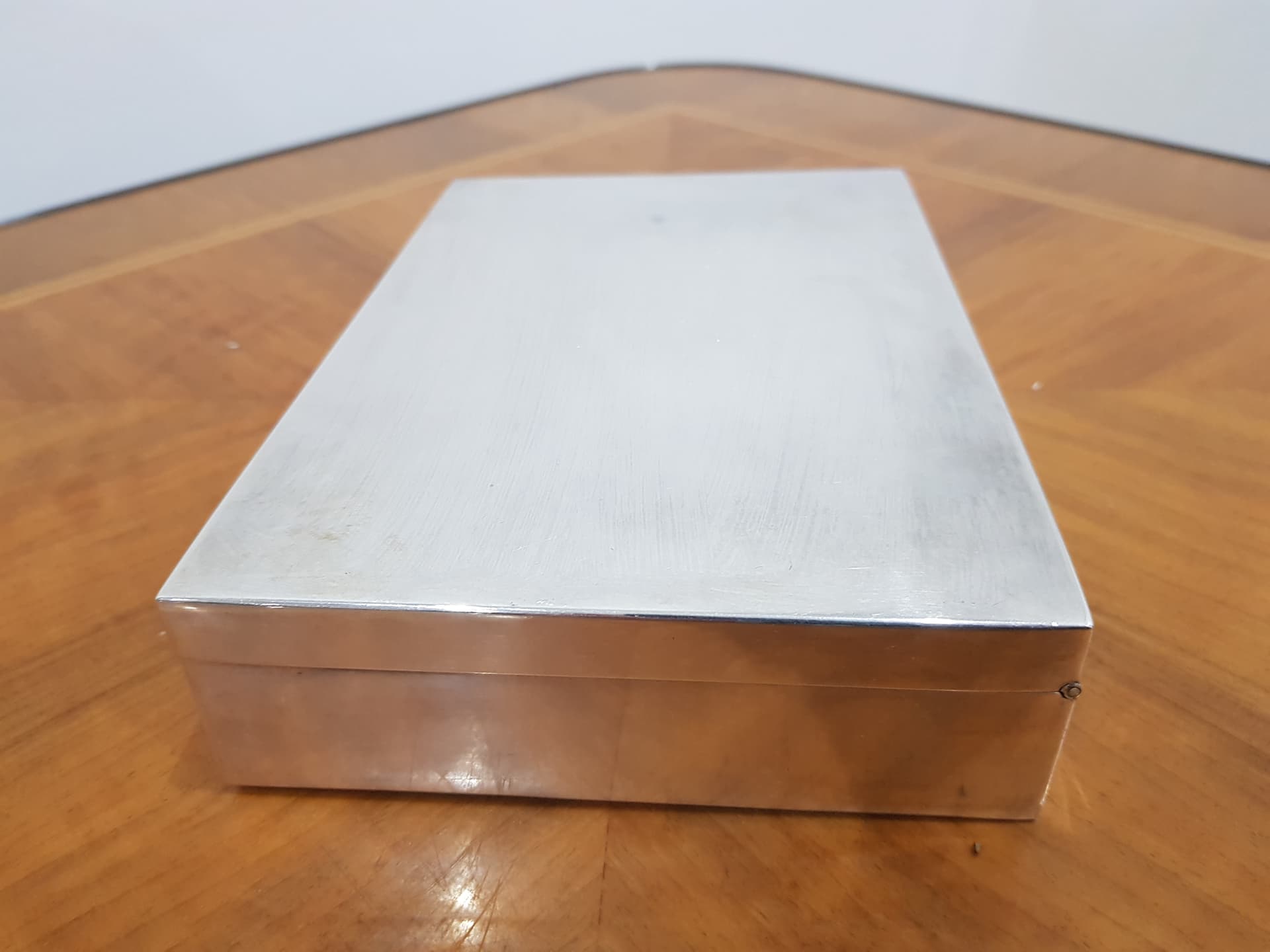 Cigar box, 925 silver silver, wood brown, United Kingdom, 1940s - 365803