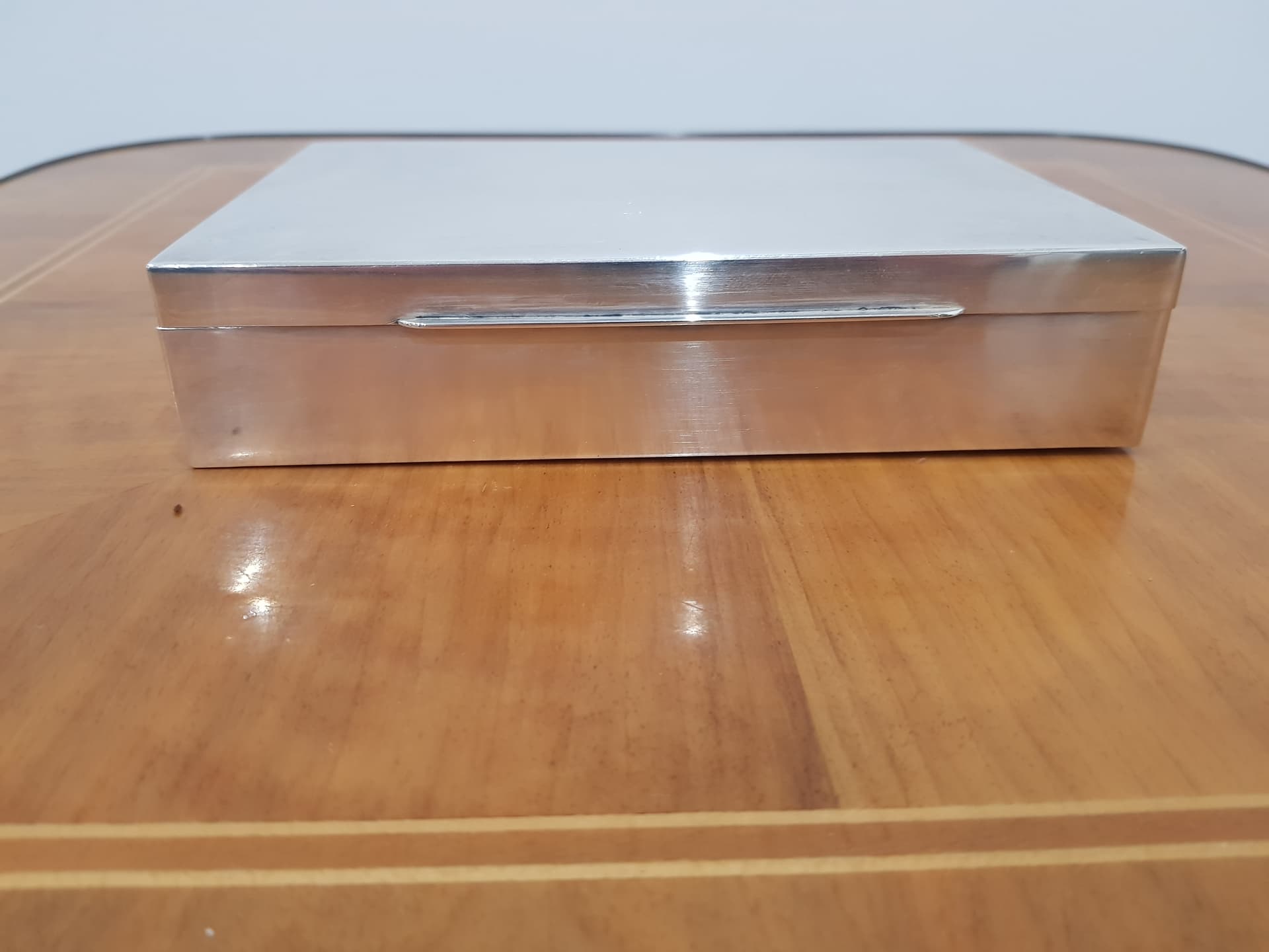 Cigar box, 925 silver silver, wood brown, United Kingdom, 1940s - 365800