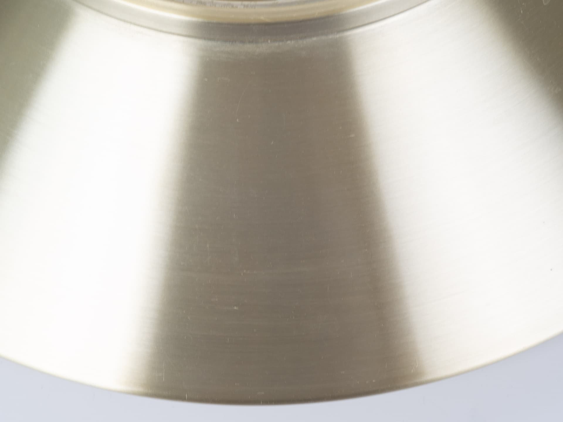 Pendant lamp P376, gold satin brass, silver satin aluminium, Nordisk Solar, Denmark, 1960s. - 365954