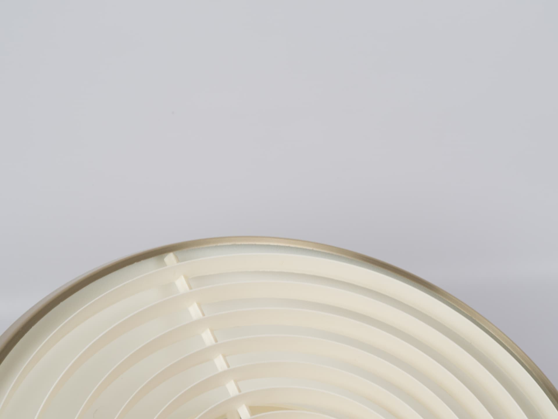 Pendant lamp P376, gold satin brass, silver satin aluminium, Nordisk Solar, Denmark, 1960s. - 365957