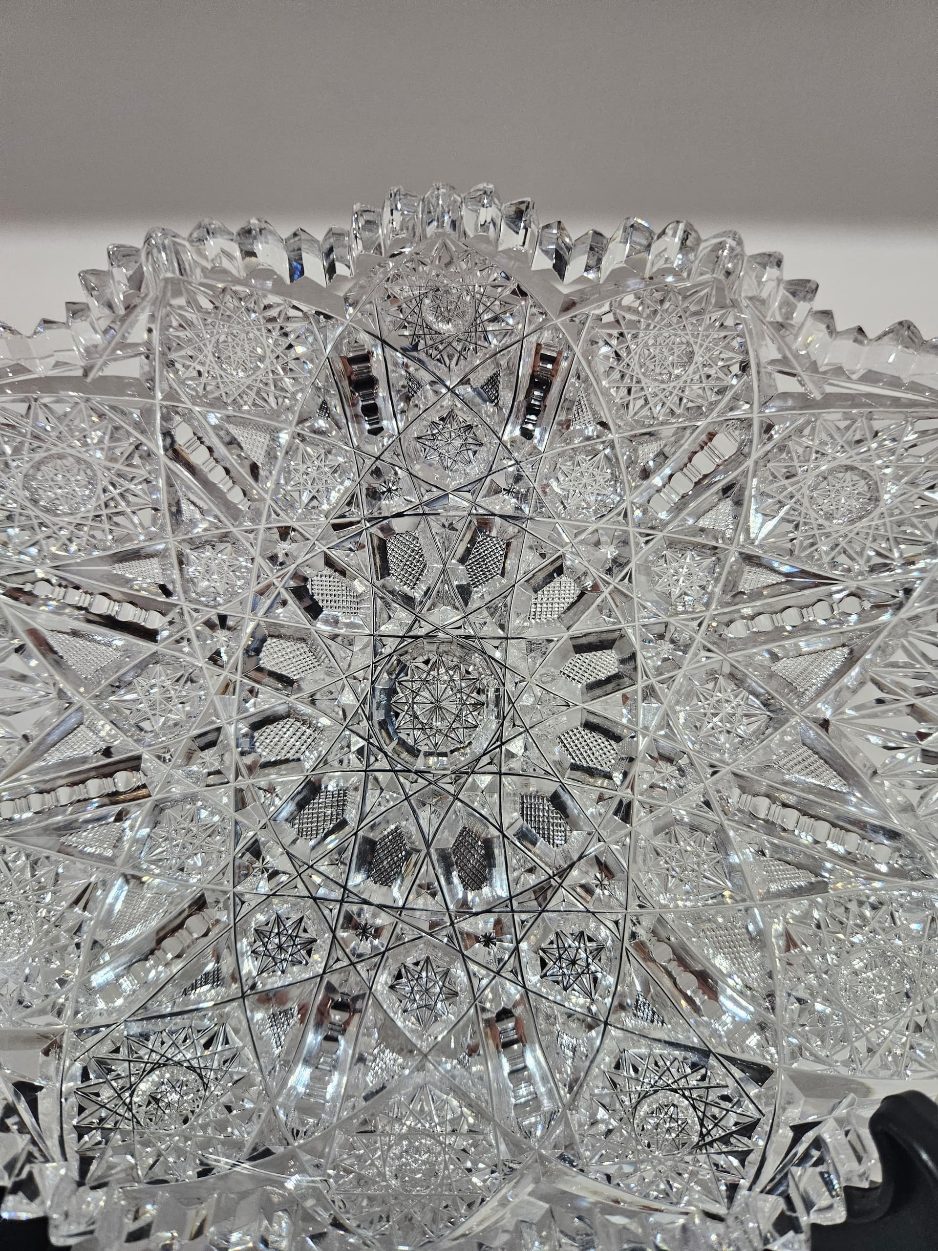 Bowl American Brilliant Cut Glass, clear crystal, USA, 1920s - 366098