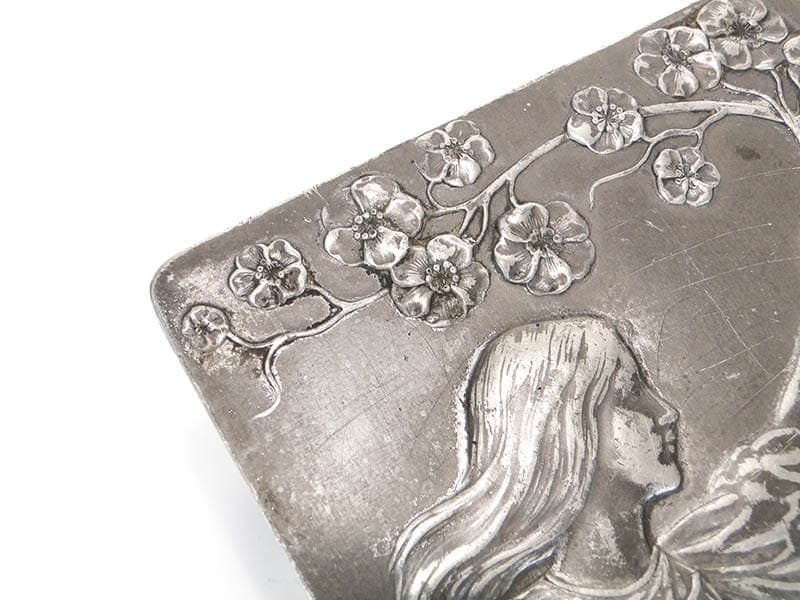 Cabinet box, clear crystal, silver, WMF, Germany, early 20th century - 366174