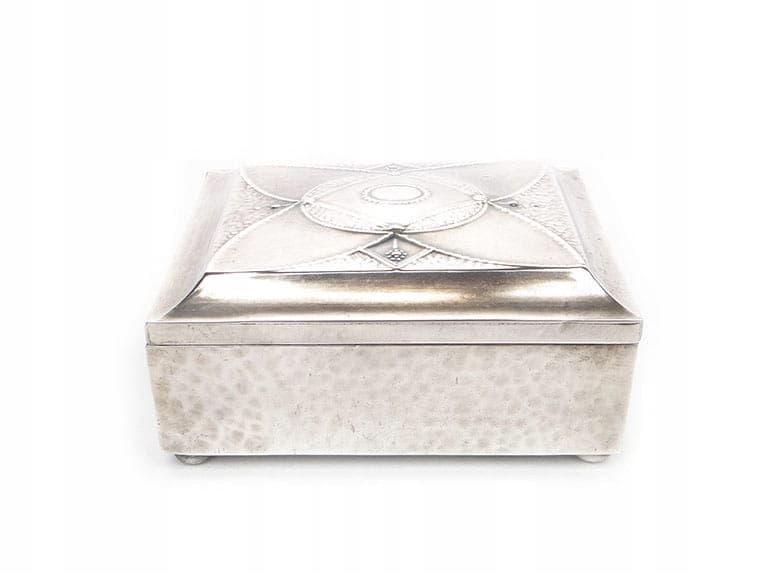 Cigarette Box, silver, plated brass, wood, Plewkiewicz, Poland, 19th century - 366183