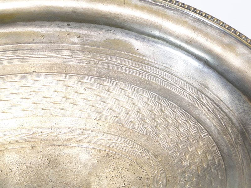 Elliptical Serving Platter, silver gold, brass silver, Plewkiewicz, Poland, early 20th century - 366194
