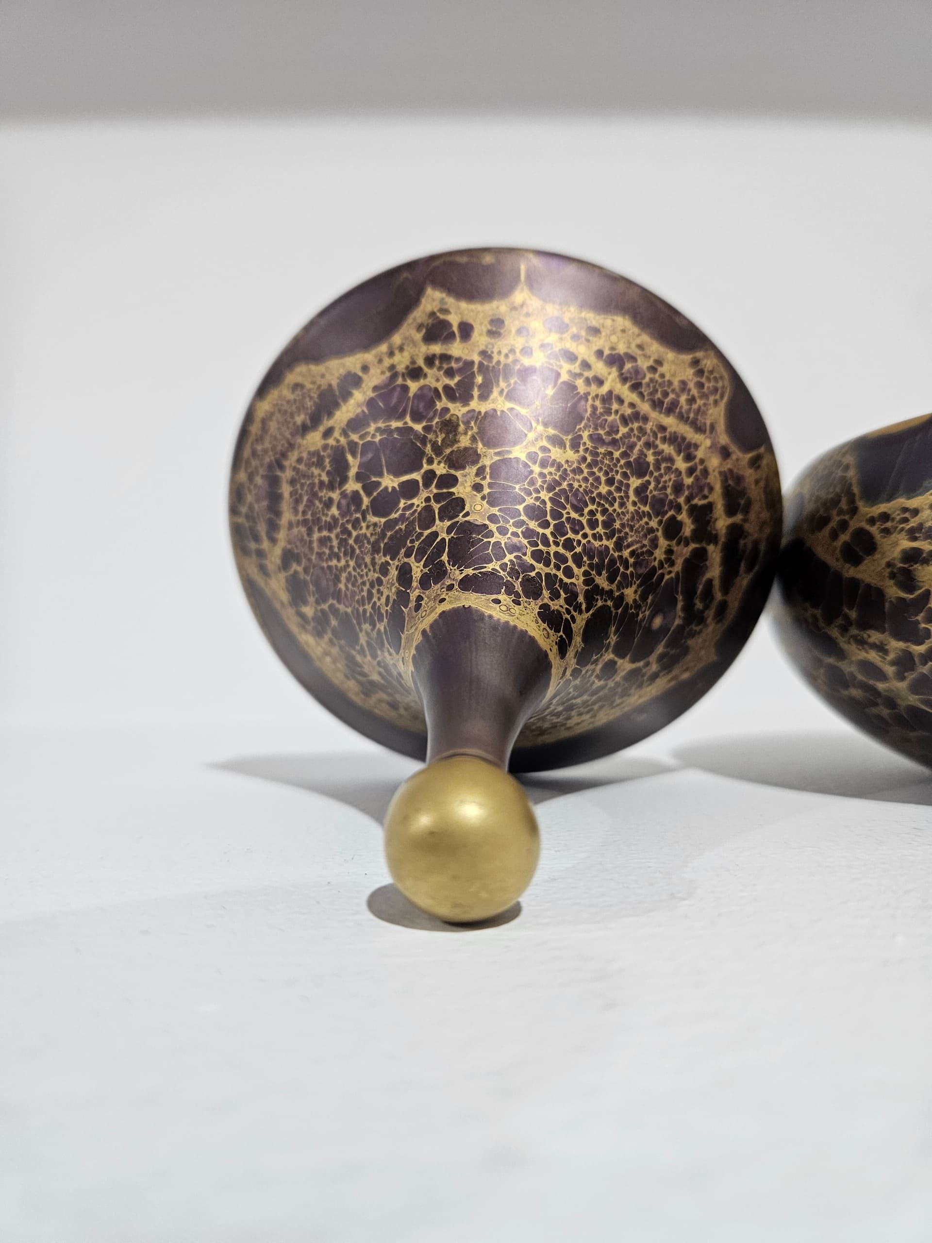 Box Goldfeuer Studio-Linie, purple gold, porcelain, by H. Drexler, Rosenthal, Germany, 1960s - 366227