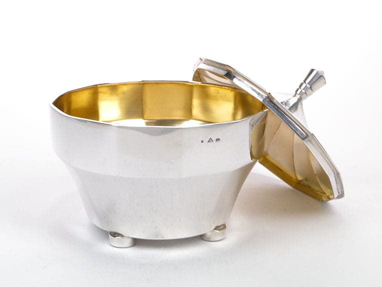 Bonbonniere Art Deco, silver silver, gilding gold, Czechia, 1920s - 366554