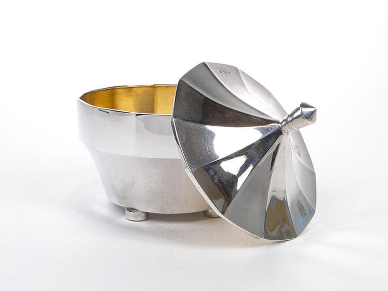 Bonbonniere Art Deco, silver silver, gilding gold, Czechia, 1920s - 366560