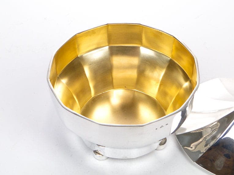 Bonbonniere Art Deco, silver silver, gilding gold, Czechia, 1920s - 366561