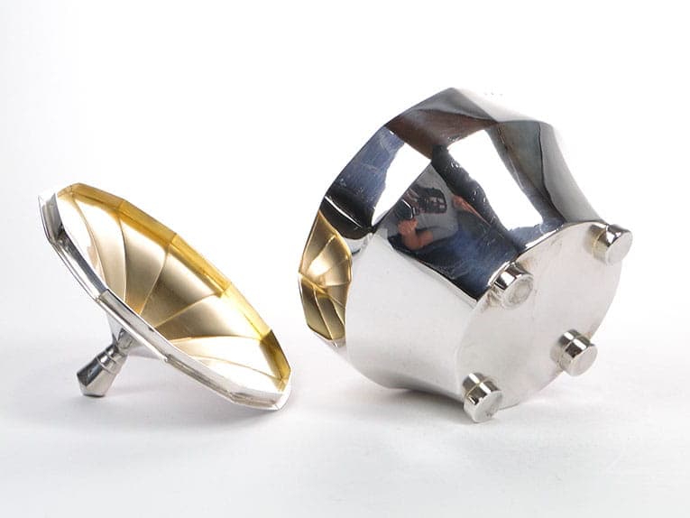 Bonbonniere Art Deco, silver silver, gilding gold, Czechia, 1920s - 366551