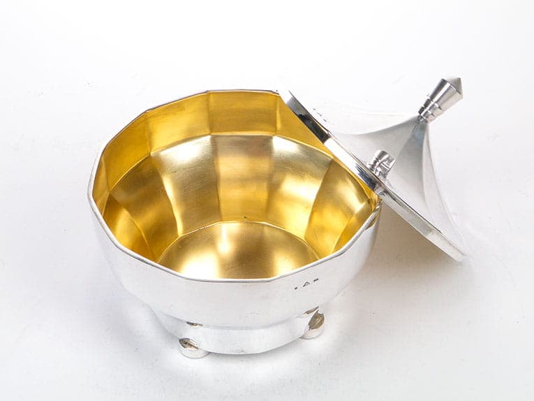Bonbonniere Art Deco, silver silver, gilding gold, Czechia, 1920s - 366556