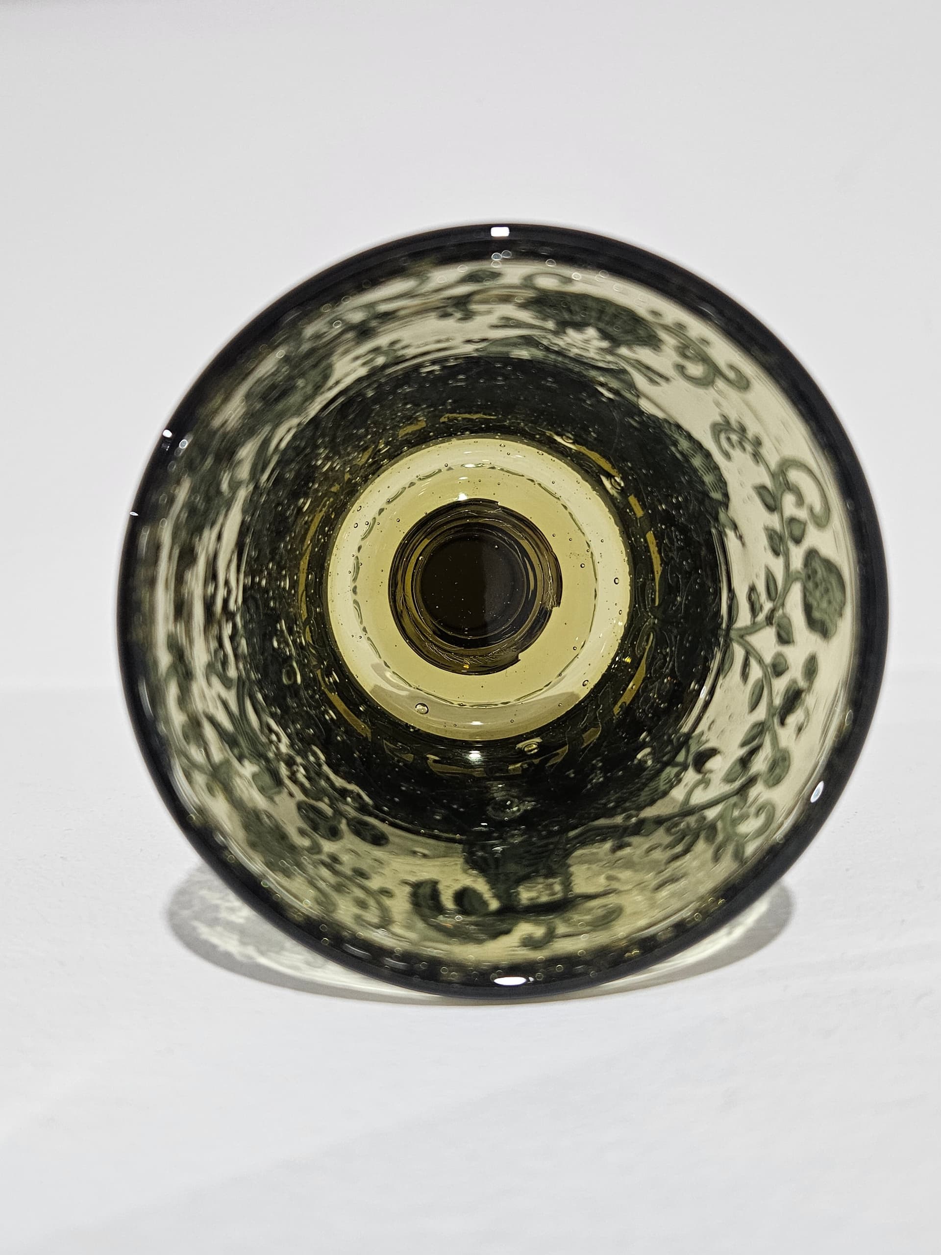 Goblet, green crystal, Germany, 1960s - 366598