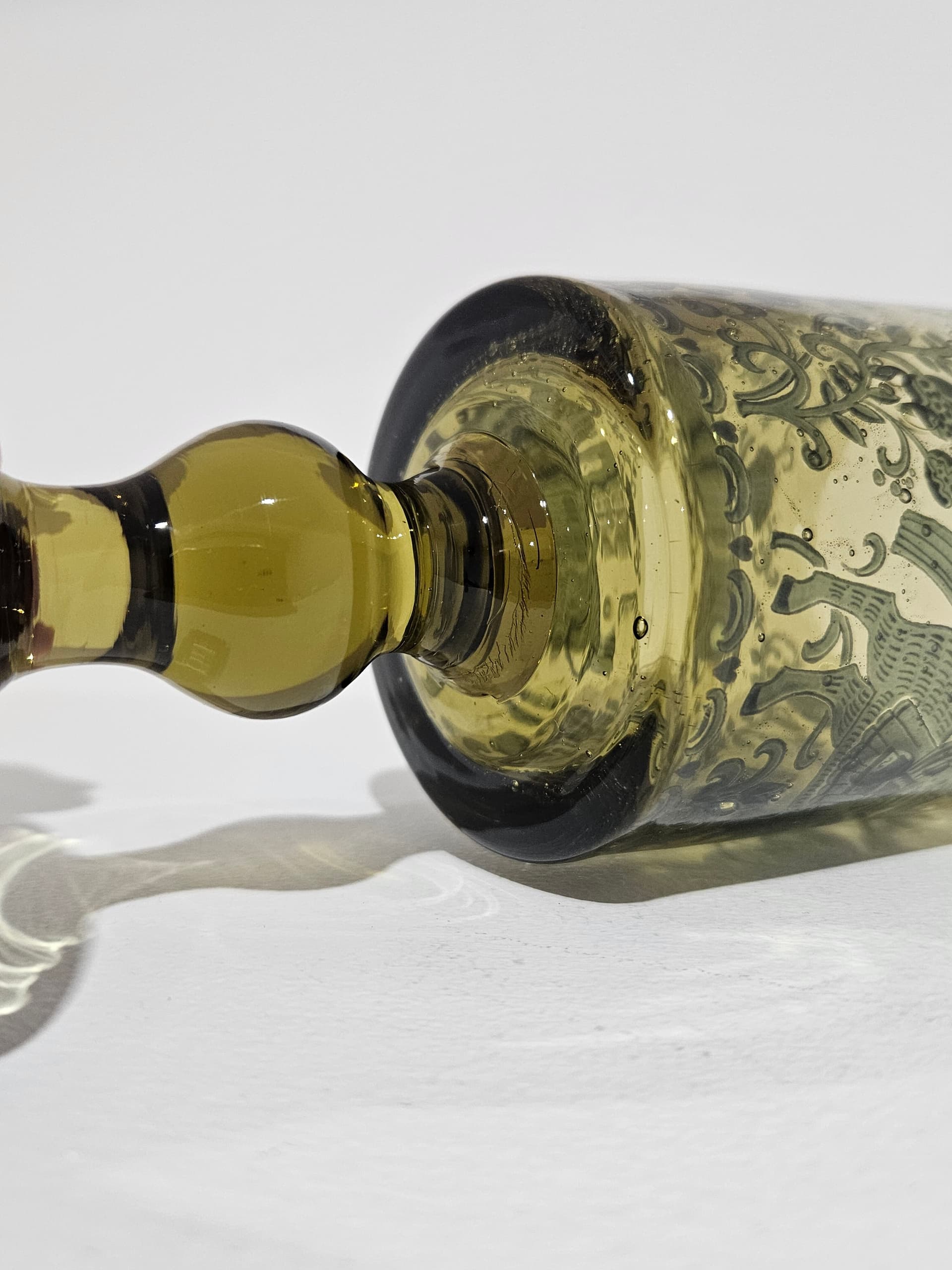 Goblet, green crystal, Germany, 1960s - 366597