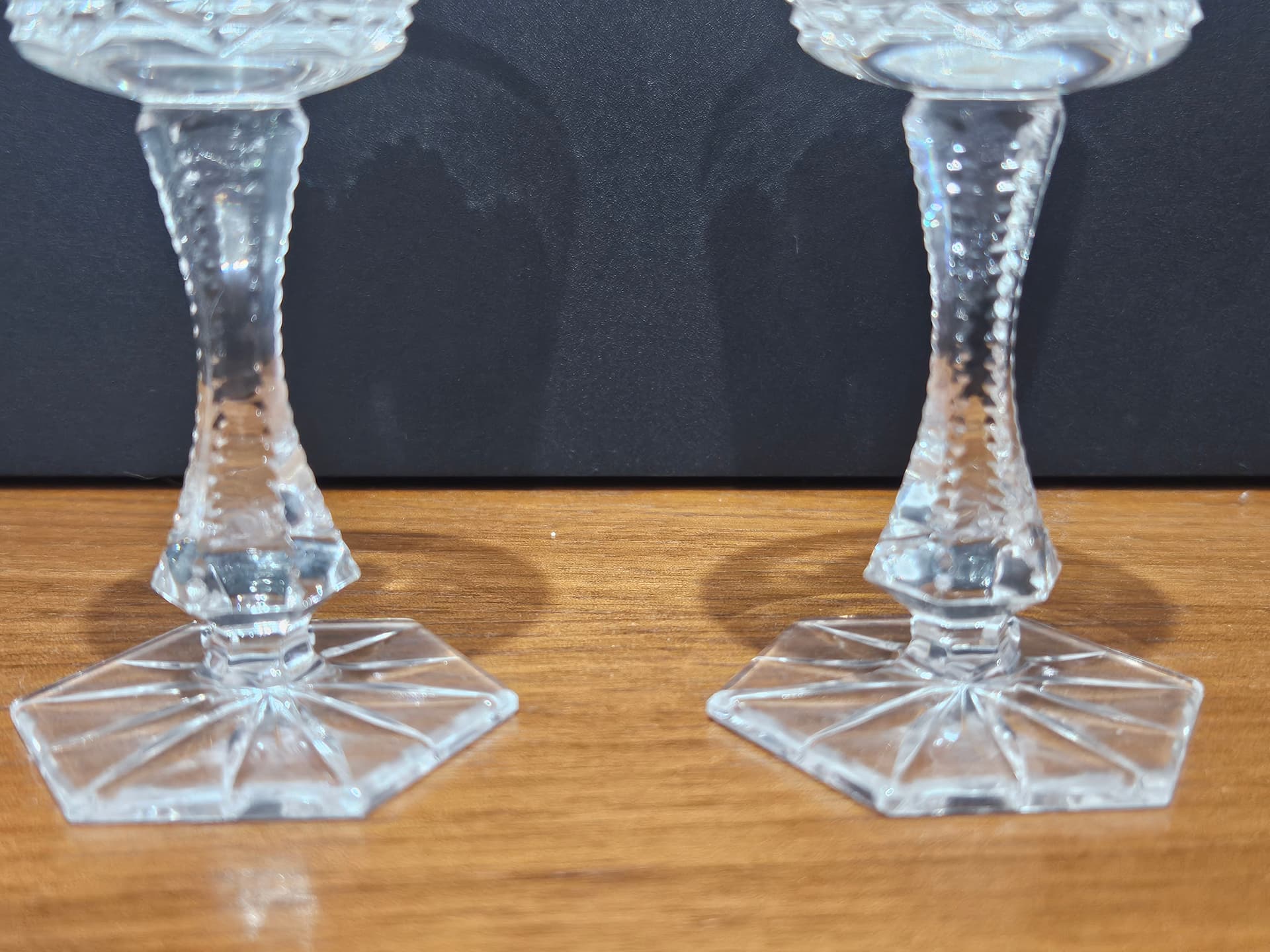 Set of six liqueur glasses, clear crystal, Bohemia, Czechoslovakia, 1960s - 366605