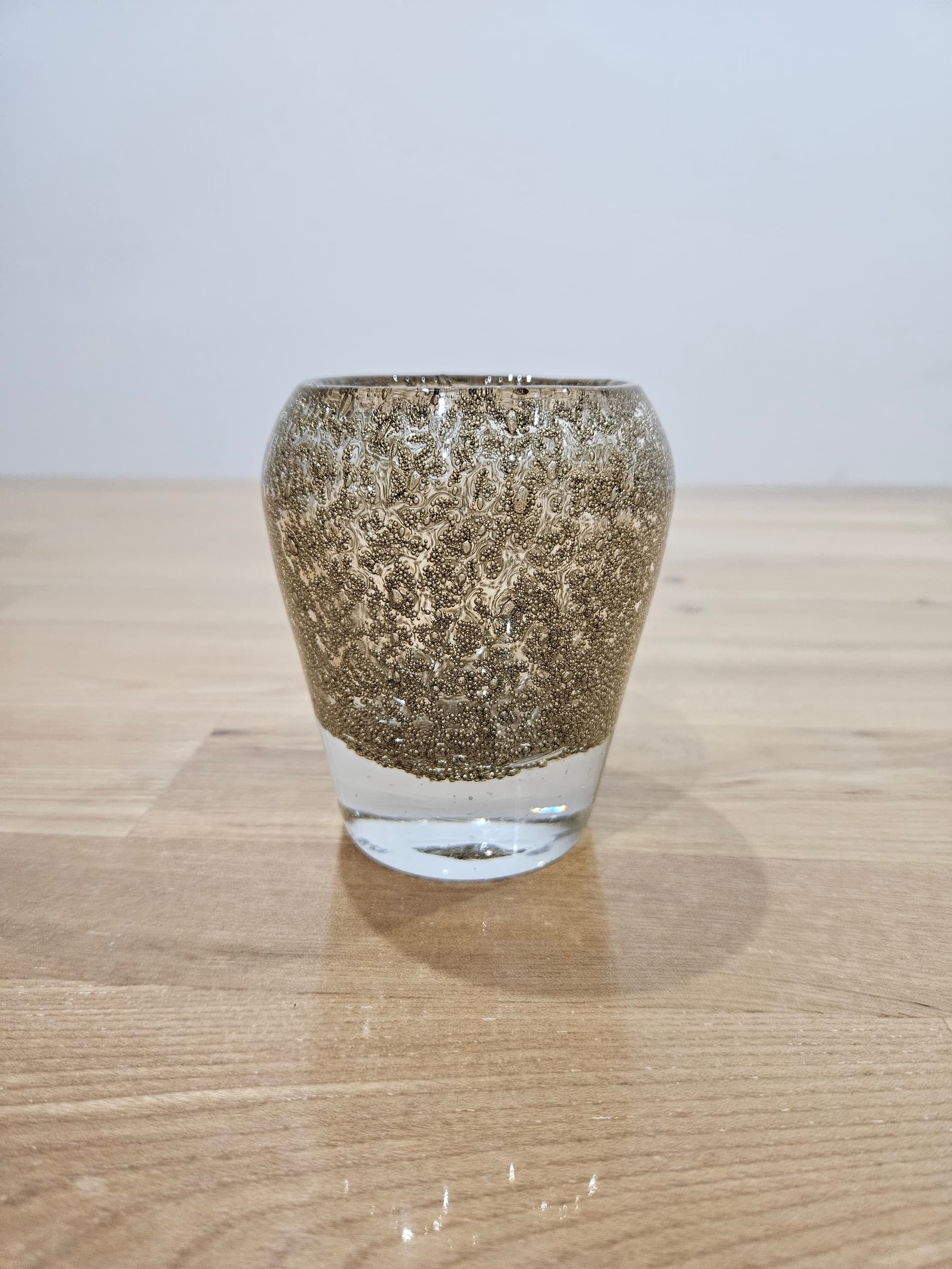 Vase Antico, brown gold clear, glass, 1960s - 366631