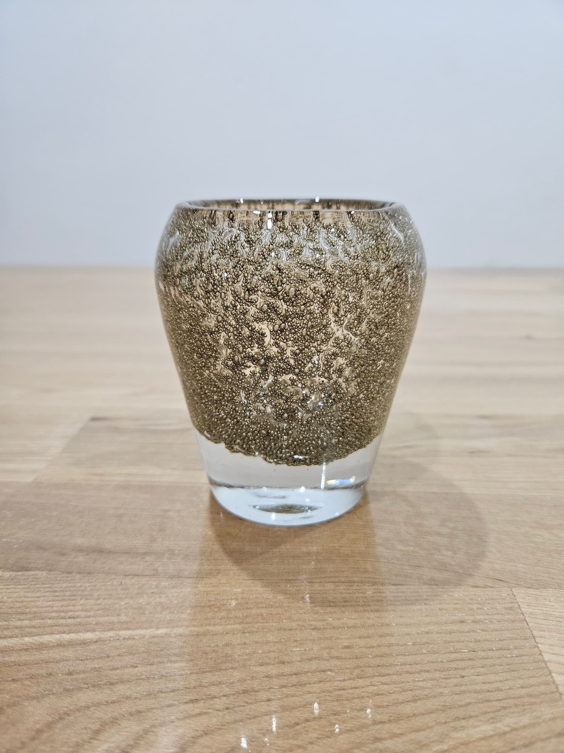 Vase Antico, brown gold clear, glass, 1960s - 366626