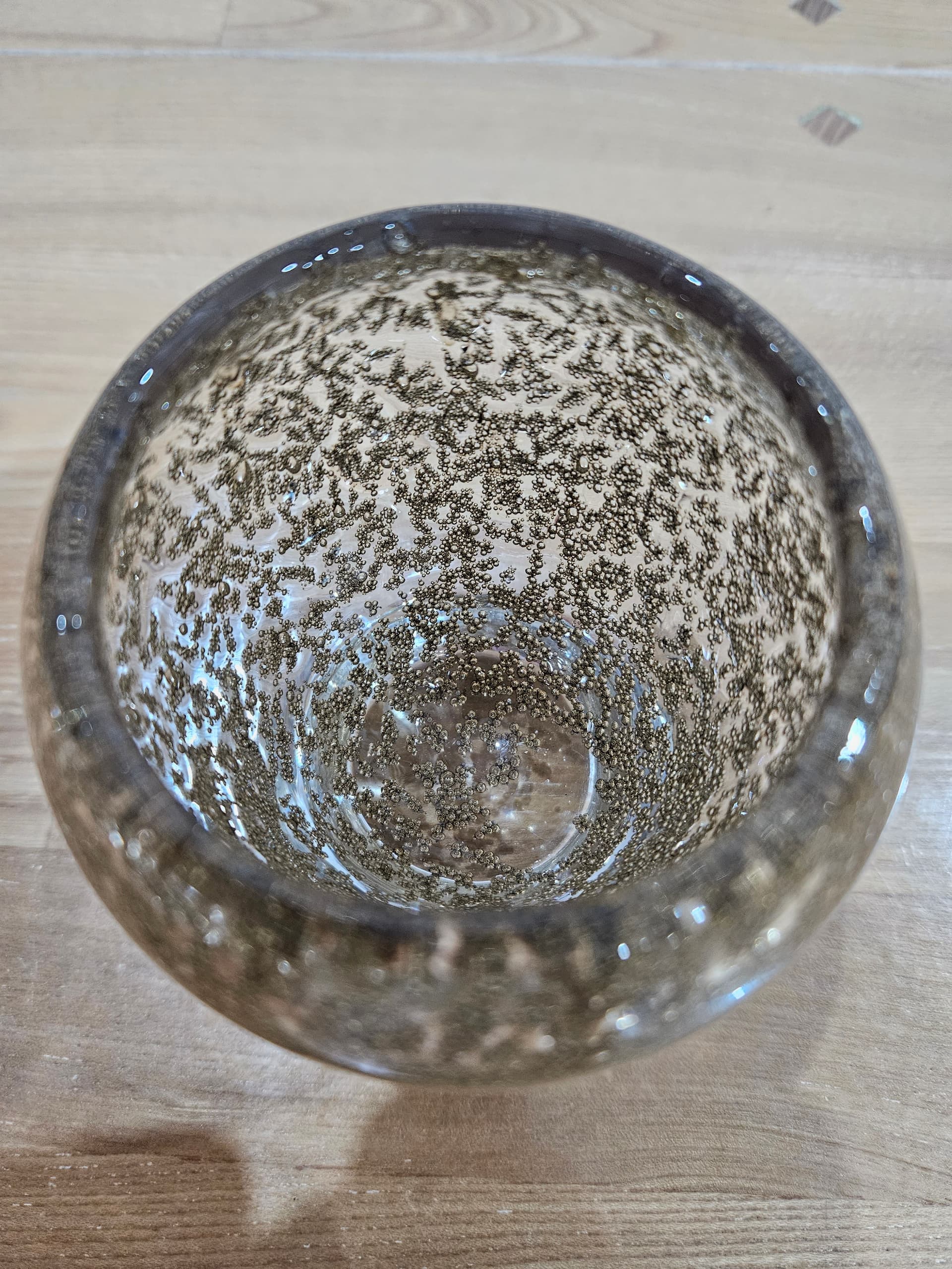 Vase Antico, brown gold clear, glass, 1960s - 366627