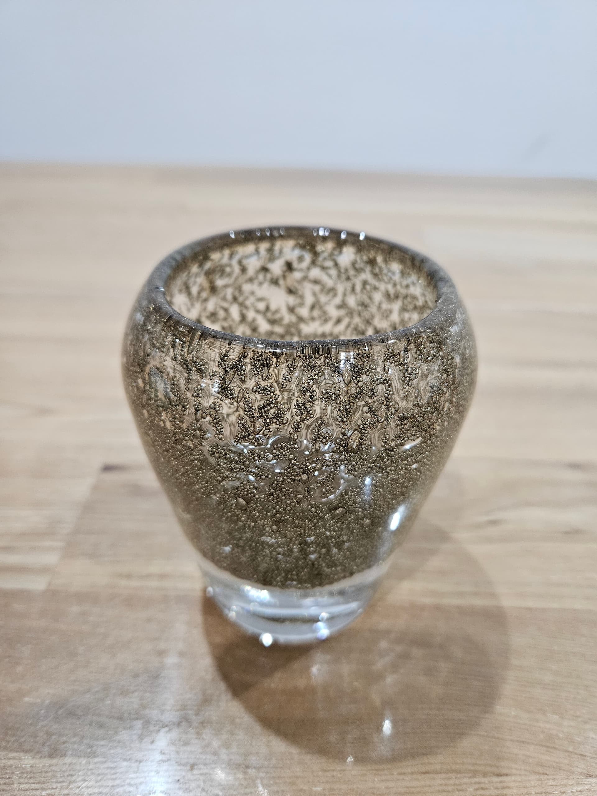 Vase Antico, brown gold clear, glass, 1960s - 366630