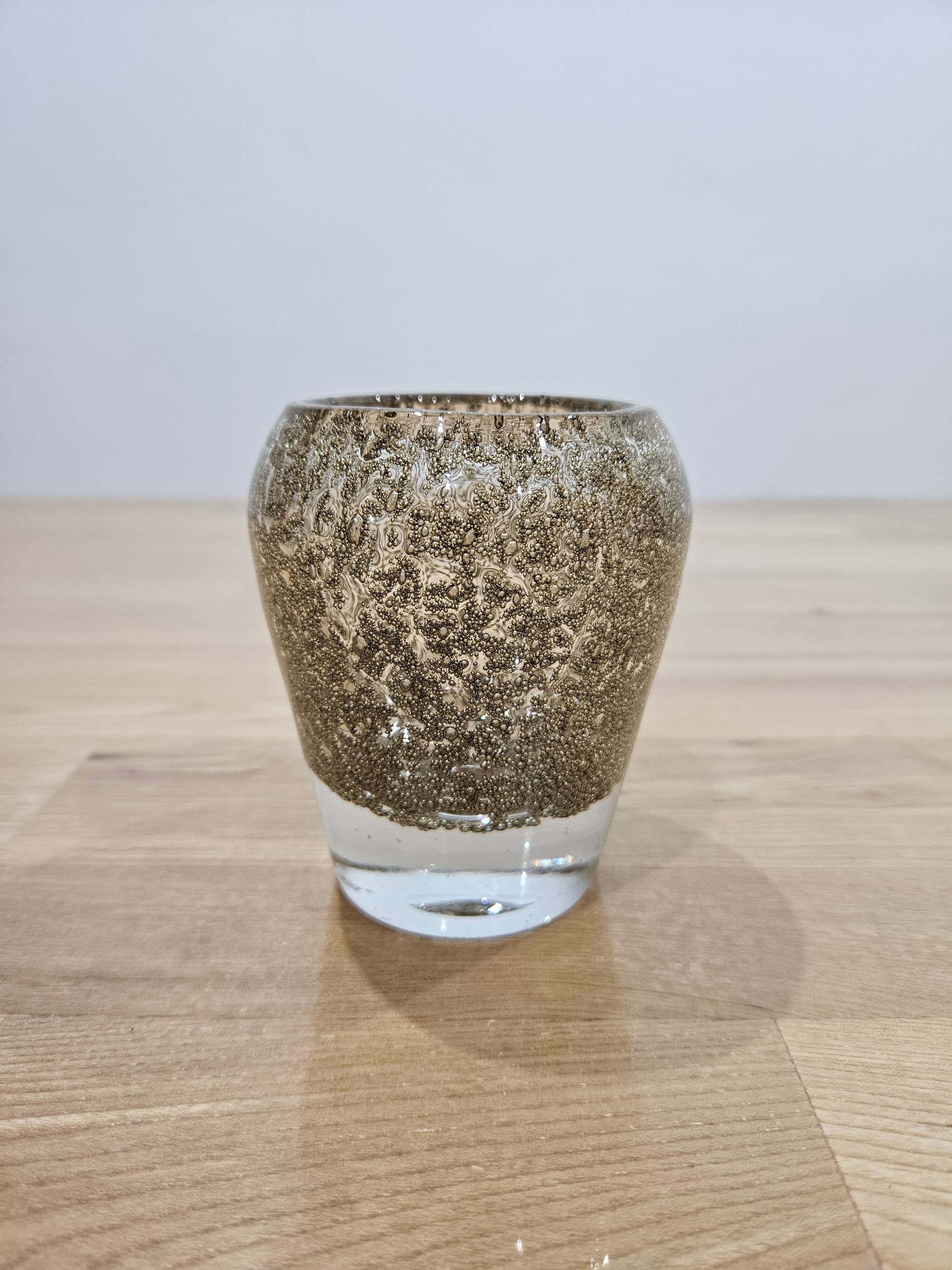 Vase Antico, brown gold clear, glass, 1960s - 366629