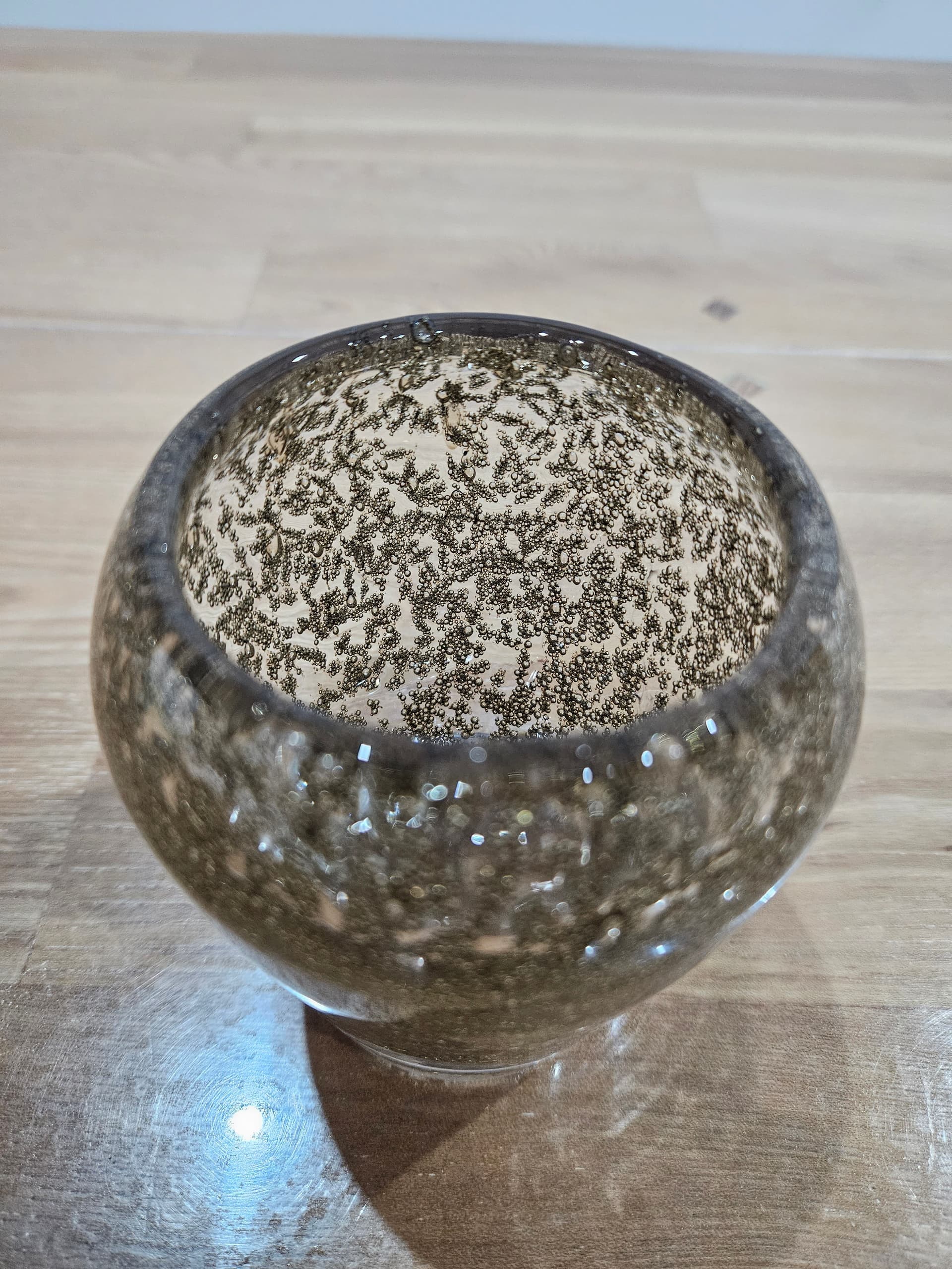 Vase Antico, brown gold clear, glass, 1960s - 366632